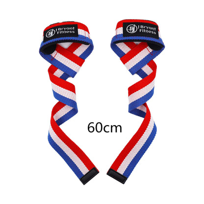1 Pair Gym Lifting Straps Fitness Gloves Anti-Slip Hand Wraps Wrist Straps Support for Weight Lifting Powerlifting Training