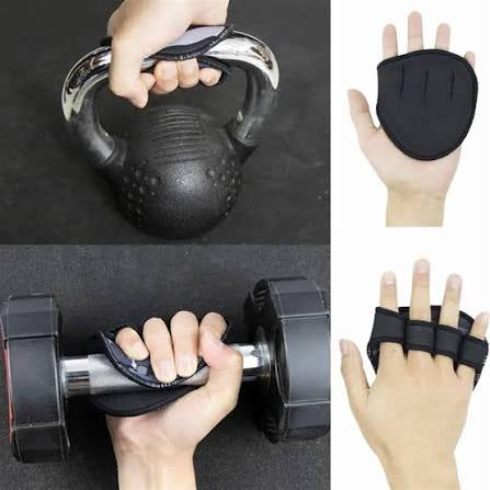 Hand Palm Protector Gym Fitness Gloves Half Finger Lifting Palm Dumbbell Grips Pads Weightlifting Training Glove Gym Workout