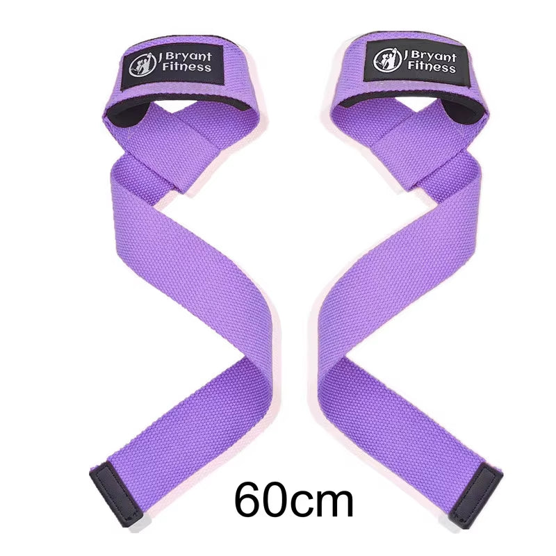 1 Pair Gym Lifting Straps Fitness Gloves Anti-Slip Hand Wraps Wrist Straps Support for Weight Lifting Powerlifting Training